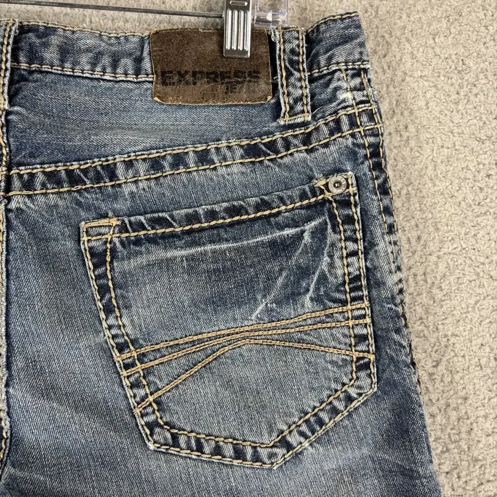 Y2k Express Kingston Jean Mens 32x31 Classic Fit Boot Cut Denim Western Workwear
